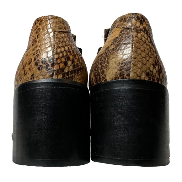 LAX Brown "Snake Skin" Ankle Booties size 37 - EUC - Picture 3 of 8